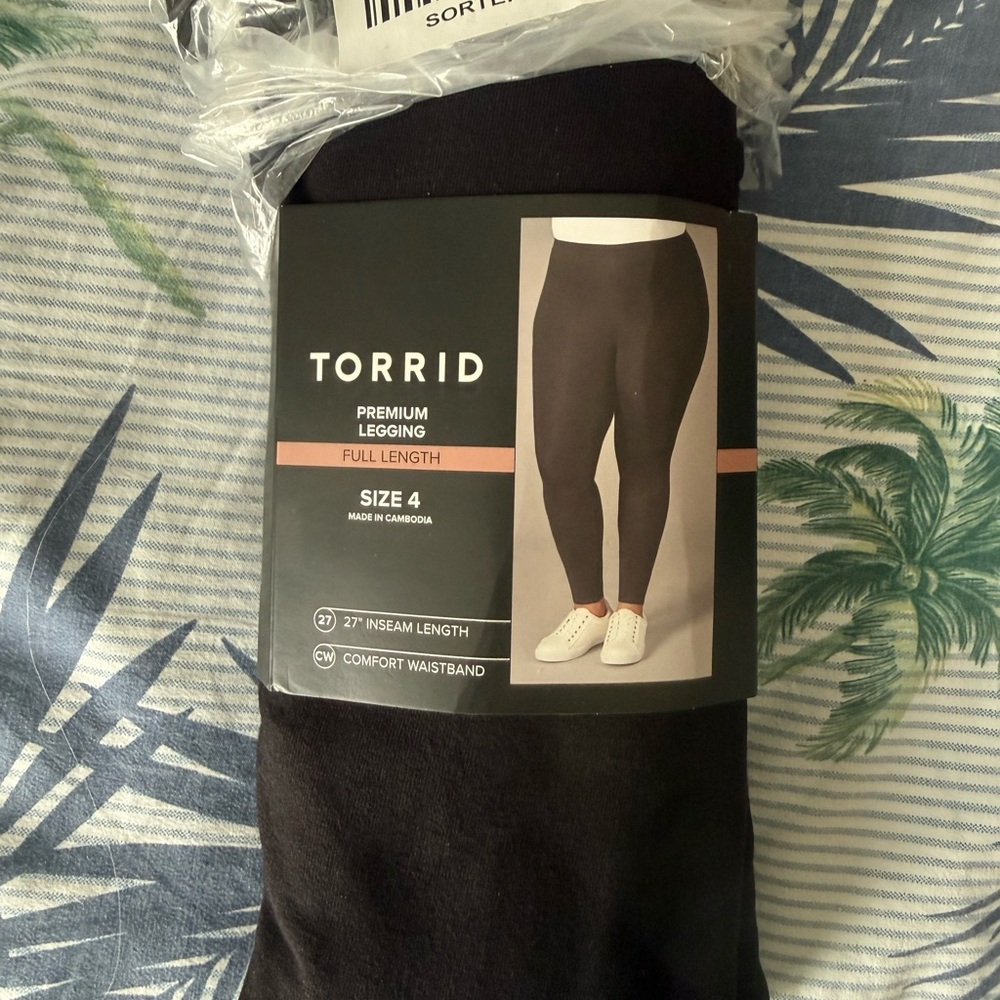 Torrid Black Premium Legging for Women’s Plus Size 4X